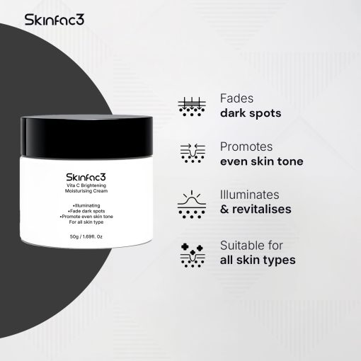 Skinfac3 Vita C Brightening Moisturizing Cream (50g) - Image 3